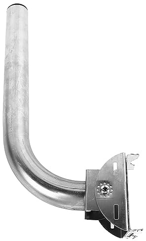 Saluaqui Adjustable Weather Station Mounting Pole for Antenna | 36cm Universal Bracket with Directional Antenna | Cold Rolled Steel Mount for Outdoor Use