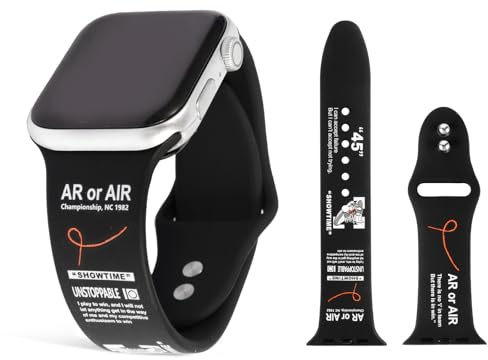 Designer sportband – svart med motiverande citat, kompatibel med Apple Watch S11 46 mm & iWatch alla serier S10-S1 SE Ultra 2 49 mm
