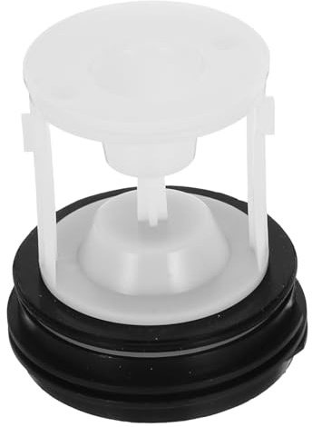 HONITANO Tappo di Tenuta per Tubo Scarico Lavatrice in Plastica Resistente con Filtro Integrato Antipolvere e Antipelo Copertura con Doppia Foratura per Cucina Bagno e Lavanderia Facile da
