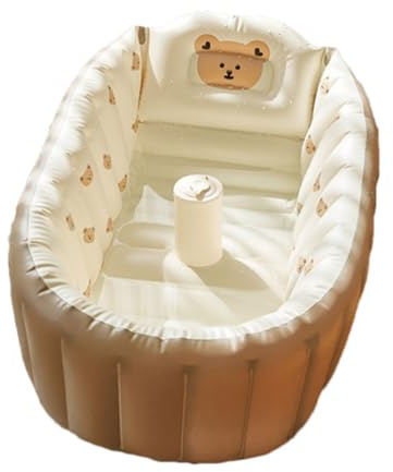 Mini Vasca Da Bagno Portatile Per Bambini - Pieghevole Per Bambini, Lavabo Doccia, Piscina Gonfiabile | Vasca Idromassaggio Creatives Di Lunga Durata Con Supporto Per La Schiena Vasche Da Bagno Da Via