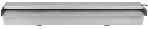 Generico Cascata per Laghetto Rettangolare con LED in Acciaio Inox 60 cm