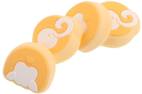 jojofuny 4 Tapas Protectoras de Silicona para Joystick de Switch, Antideslizantes y Flexibles, Diseño de Calavera para Controladores, Cubiertas Resistentes para Uso en Juegos