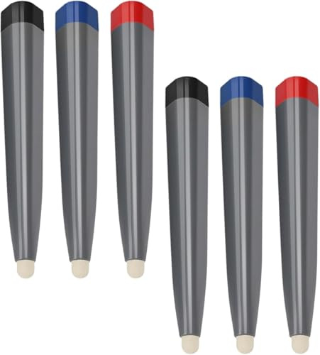 Juego de 6 lápices capacitivos digitales para pizarra blanca, marcador de pantalla táctil sin batería con punta suave, lápiz capacitivo para aula, oficina, sala de conferencias, escritura interactiva