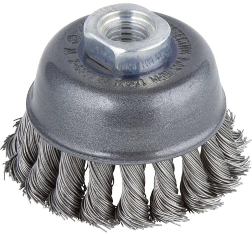 wolfcraft Cepillo de copa de alambre de acero trenzado I 2125000
