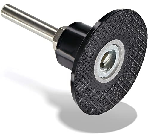 2 Inch Disc Pad Holder with ¼” Shank, Die Grinder Sanding Suitable for Roloc, Quick Change Medium Disc Attachments for Polishing, Sanding and Surface Preparation, – by Ram Pro