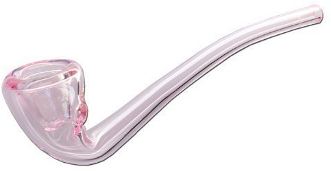 Gandalf Pfeife 19cm aus Glas -Hellrot- Glaspfeife PatchouliWorld