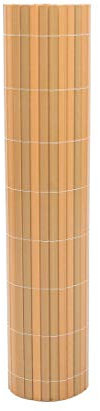 bambus-discount.com AUSLAUF Kunststoff Sichtschutz 100 x 300cm Farbe: Teak Modell Exclusiv - Sichtschutz Balkon Terasse Garten Sicht Schutz Sonnenschutz Windschutz Sichtschutzmatten