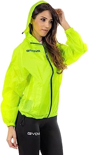 Givova Herren Rain Basico Jacke, Gelb Fluo, S EU
