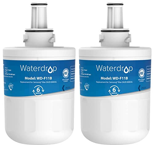 Waterdrop DA29-00003G Fridge Water Filter, Compatible with Samsung® Aqua Pure Plus DA29-00003G DA29-00003B DA97-06317A DA61-00159A HAFCU1/XAA HAFIN2/EXP APP100 WF289 (2)