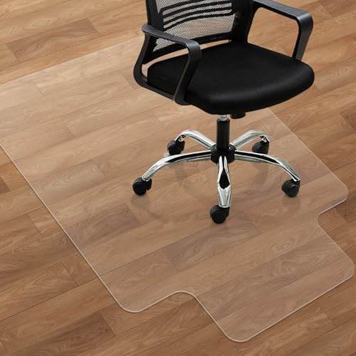 SHAREWIN Office Chair Mat for Hardwood Floors - 36x47 Desk Chair Mats Home Floor Protector Heavy Duty - Easy Clean