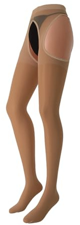 WOOTI TIGHTS Collant Donna Strip Panty 15 Den Setificato - Velato - Elegante, Sexy e Confortevole - Traspirante Made in Italy