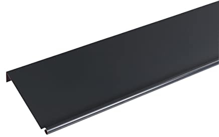 Bande de rive biseau ALUMINIUM GRIS ARDOISE - 2M - Dimension du profilé 333 mm