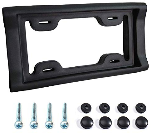 AR-PRO Ultimate License Plate Bumper Guard Screws Included - 2.3 Thick Rubber License Plate Mount Protects Bumper from Scratches and Dents - Universal Fit for Cars, Trucks, SUVs, and Vans