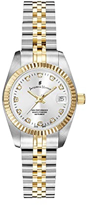 Jacques Du Manoir Damenuhr - Inspiration, 26 mm Analog Quarzuhr mit Edelstahl Armband
