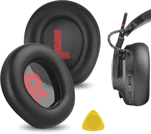 Geekria Replacement Ear Pads for JBL Quantum 800 Wireless Headphones Ear Cushions, Repair Parts (Black)