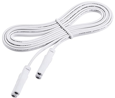 sourcing map Lampen Verbindungskabel für T4 T5 T8 LED Schlauch, 150cm 2 Pin Doppelend Licht Verbindungskabel Verlängerungskabel Packung von 4