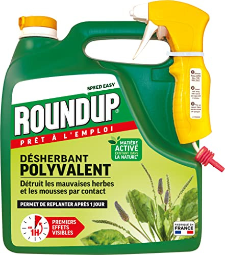 Roundup Désherbant Polyvalent 3L pulvérisateur à Pression prêt à l'emploi