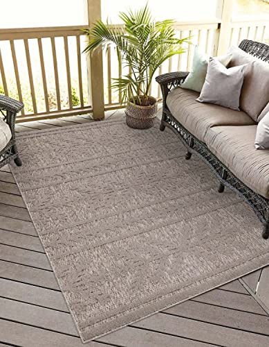 Tapis d'intérieur et d'extérieur - Carré - 150 x 150 cm - Pour l'intérieur et l'extérieur - Résistant aux intempéries - Tapis de balcon, terrasse, couloir, cuisine - Tapis de salon - Haute