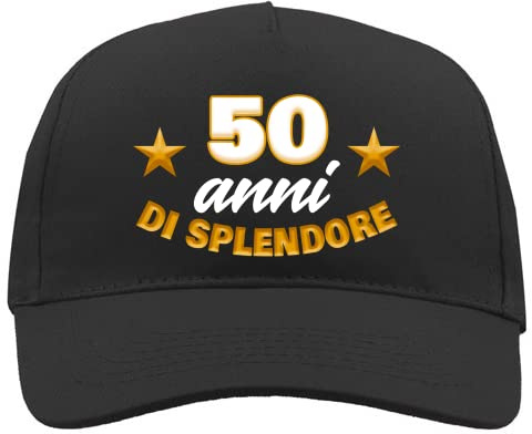 Generico Casquette 50 Ans pour Homme Femme Anniversaire Gadget Cadeau - 50 Ans, 50 ans, Taille Unique
