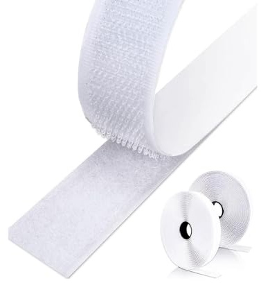 Klettband Selbstklebend 40 mm breit, Meterware Extra Stark,Doppelseitig Klebende mit Klettverschluss Breit Selbstklebendes Klebepad mit Flauschband und Hakenband