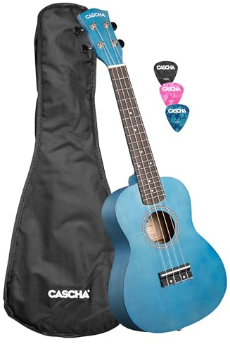 Concert Ukulele Linden Blue (incl. Bag, 3 Picks)