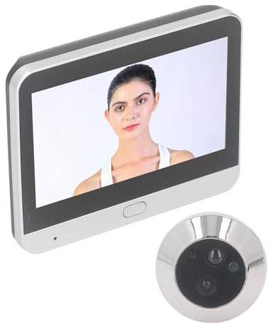 Cámara Mirilla Inalámbrica, 1080P Video Visor de Puerta con Visión Nocturna, Detección de Movimiento, 120 Grados de Vista de la Cámara de La Mirilla de la Puerta HD Peephole Visor