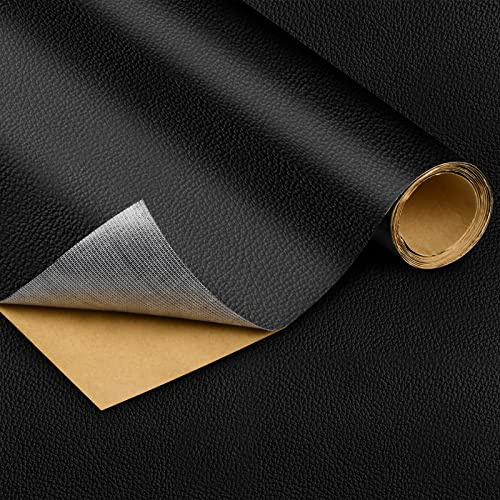 Rapidbok Kunstleder Selbstklebend, 40 x 137cm Leder Reparatur Set, Leder Patch, Selbstklebend Lederflicken Leder Reparatur Patch, für Sofa Autositze Zubehör Taschen Möbel
