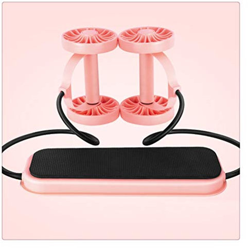 UsmAsk Bauchtrainer, Roller, Trainingsgerät, Ab-Rad, Doppelrolle mit Widerstandsbändern, Taillen-Schlankheitstrainer, Heim-Fitnessstudio