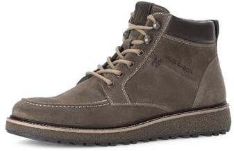 Pius Gabor Botas de hombre, Zapatos con cordones para hombre,Forro reciclado,Plantilla intercambiable, Dune Mocca 01, 45 EU