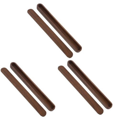 PRETYZOOM 3Er-Box Essstäbchenbox aus schwarzem Walnussholz Holz Besteckkasten besteck schublade Besteckbox Servierutensilien japanische Essstäbchen Multifunktions-Utensilienhalter hölzern