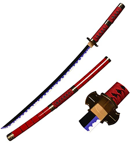 Eroberer Wood Anime Cosplay Sword, Roronoa Zoro Samurai Sword, Anime Fan, Kitetsu Red Knife