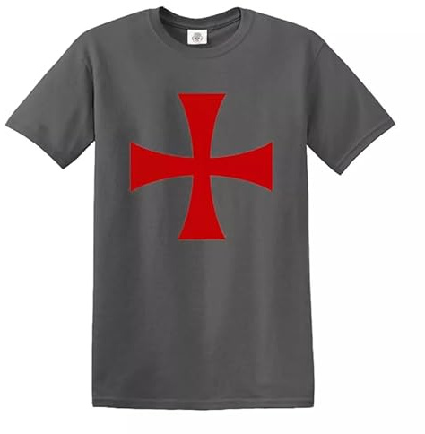 Trend Gear St Georges Day T-Shirt England Flag Union Jack Rugby English Top Tee - Charcoal - L