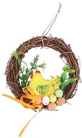 Cabilock Hängender Kranz Osterkranz Dekorationen Dekorative Wandbehang Ornament Für Osterdeko