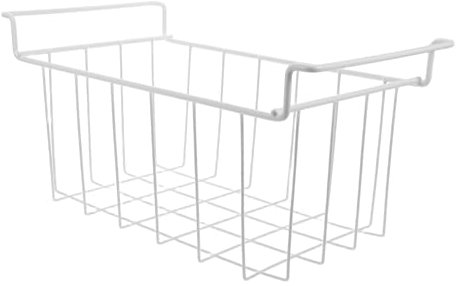 FONDOTIN Chest Freezer Organizer Bin Metal Wire Hanging Basket 42x22x20cm Thickened Deep Freezer Storage Rack for Kitchen Food Storage and Refrigerator Organization