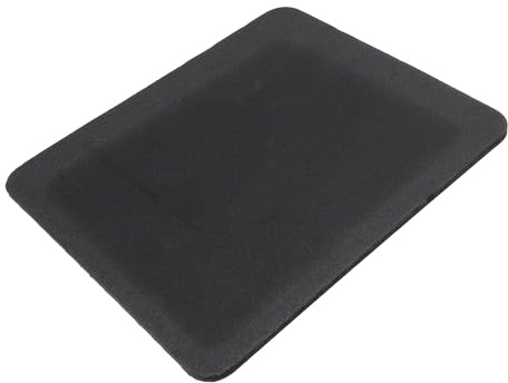 DRUT Tapis de souris pour souris optique, fond antidérapant et revêtement lisse. Dimensions : 245 mm x 220 mm x 5,5 mm (noir)