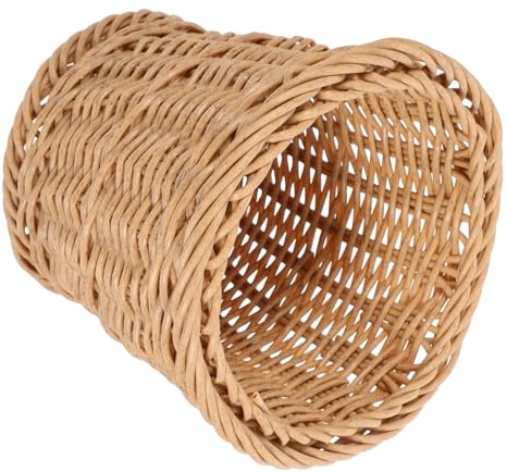 GLEAVI Cestino Per Rifiuti Cestino in Rattan Sintetico in Vimini Per Cucina e Bagno