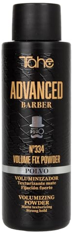 Tahe Advanced Barber Polvos de volumen capilar Nº334 Fix Powder de acabado mate natural, 16 g