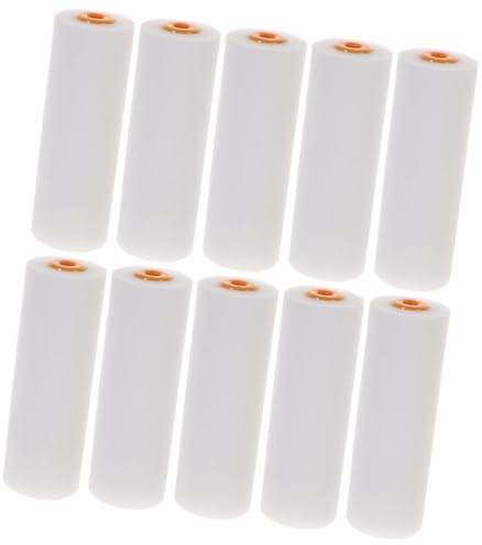 Gadpiparty Fundas de Esponja para Rodillo de Pintura Blanco, Seguras y Fáciles de Instalar 10 Accesorio Adecuado para Pintar Paredes y Renovar Espacios