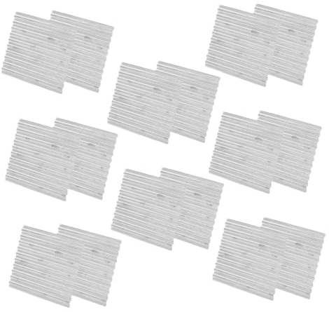 DOITOOL 16pcs Mini Roof Tiles for Dollhouse Accessories, Realistic Corrugated Iron Material with Silver Colour, Precision Design for Miniature Projects and Educational Purposes