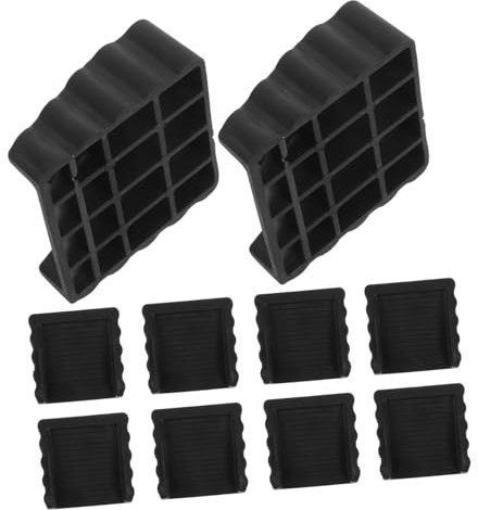 UKCOCO 12pezzi Cunei Fermaporta Per Pavimento Fermaporta Antivento e Anticollisione Per Porte Cuneo Sicurezza Per Dita Riduzione Del Rumore Per Porte Stile Nero Adatto Camere Da Cucine e