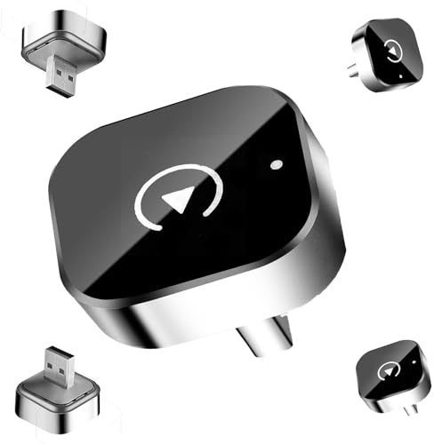 Adaptador inalámbrico CarPlay 2 en 1, Adaptador inalámbrico Mini CarPlay y Android Auto, diseño Mini USB, Plug & Play, conexión automática, Accesorios de Coche, actualización 2025 Car Play Compatible