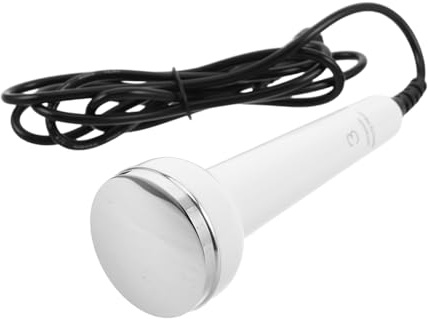 Sonda Ultrasónica para Depuración Facial y Ocular Portátil de Color Blanco | Acero Inoxidable y Plástico, Diseño Específico para Ojos, Uso en Viaje y Hogar, Limpieza Profunda