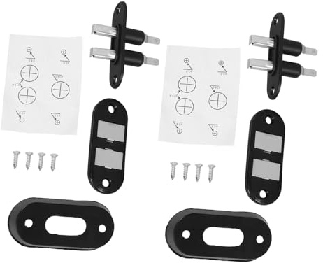 GANAZONO 2pcs Car Sliding Door Contact Switch Iron Power Lock Actuator with Screws Indicator Diagram for Central Locking Alarm System Replacement