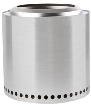 Brasero de Terrasse sans Fumée 20 Pouces, Poêle à Bois Extérieur, Brasero en Acier Inoxydable pour Jardin, Terrasse, Pique-Nique(D36)