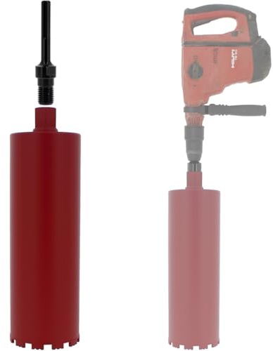 Couronne diamant Ø 140 mm avec adaptateur perceuse et perforateur SDS-max