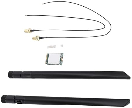 Bonbela 1200 Mbit/s WLAN-Karte, 2,4 GHz 5 GHz M.2-Schnittstelle BT4.1, für Wins 7 8 10 11, Kompatibel mit, Genießen Sie Nahtlose Online-Erlebnisse (Externe Antennen)