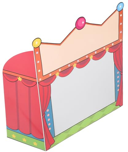 LRXIYODE Palcoscenico per Teatro delle Ombre Fai da Te, Set di Marionette, Materiale Educativo Creativo per Spettacoli Artigianali e Giochi di Burattini Tradizionali