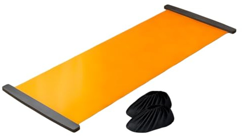 Tappetino scorrevole - per aerobica fitness indoor | Allenamento tranquillo tutto il corpo Esercizi di base l'allenamento sullo sci pattinaggio Home spor