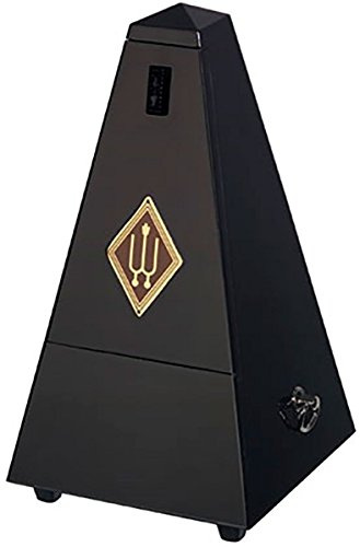 METRONOMO MADERA PIRAMIDE - Wittner (816/M) (Sistem Malzel) (Con Campana) (Negro Mate)