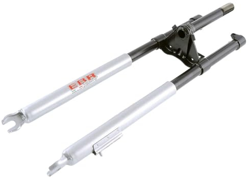 Fourche complète compatible avec Peugeot Fox 50 deux temps refroidi par air | Élément suspendu avant à ressort, pièce de rechange en cas de défauts; contenu livré comme illustré, type de cyclomoteur